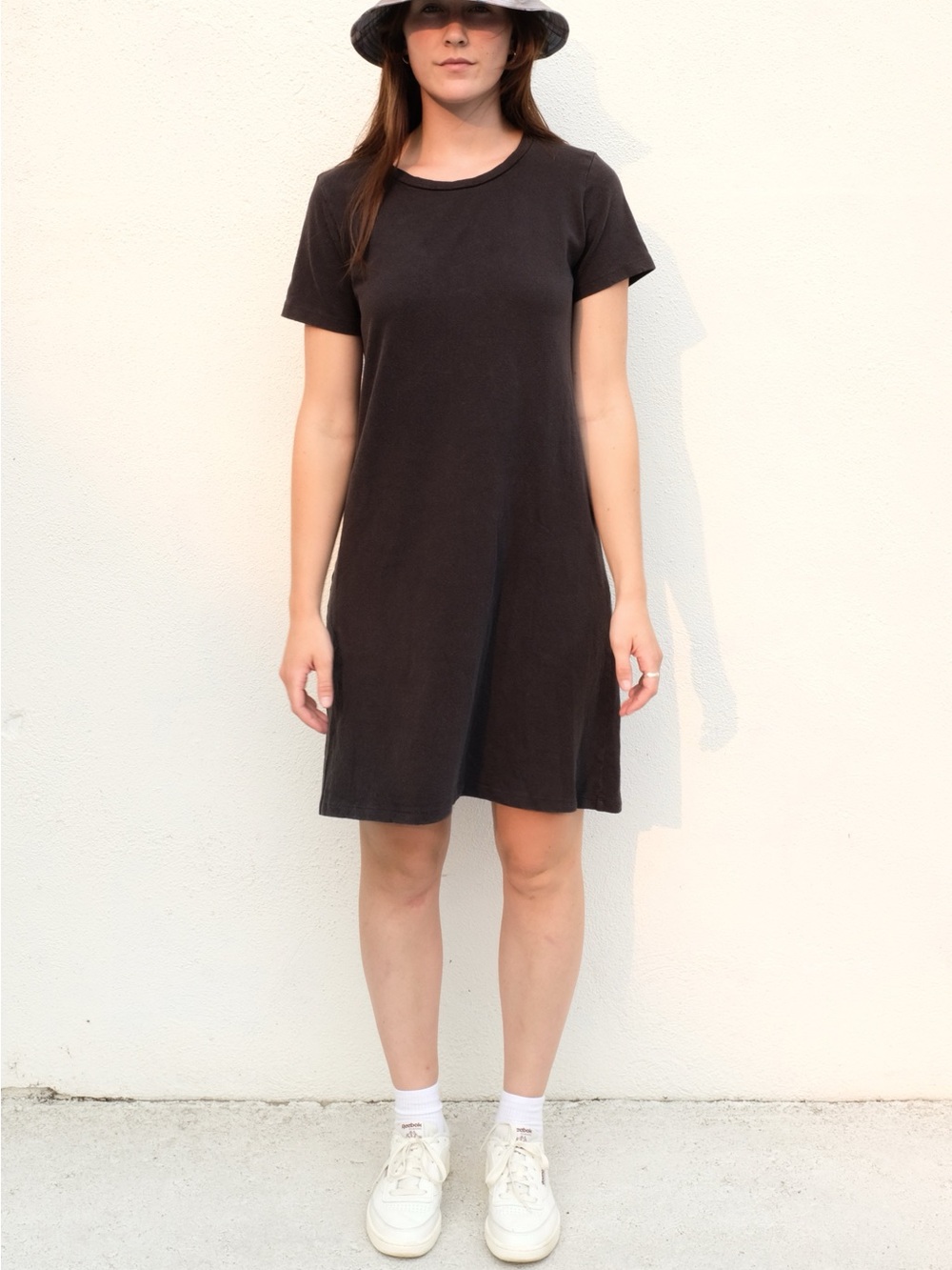 Jungmaven Rae Line hemp dress black XS